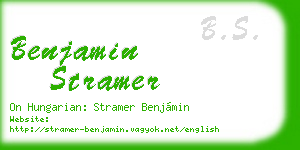 benjamin stramer business card